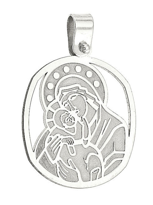 Dio Jewellery Lab Μενταγιόν με την Παναγία Forzatina35 45cm. Ασήμι