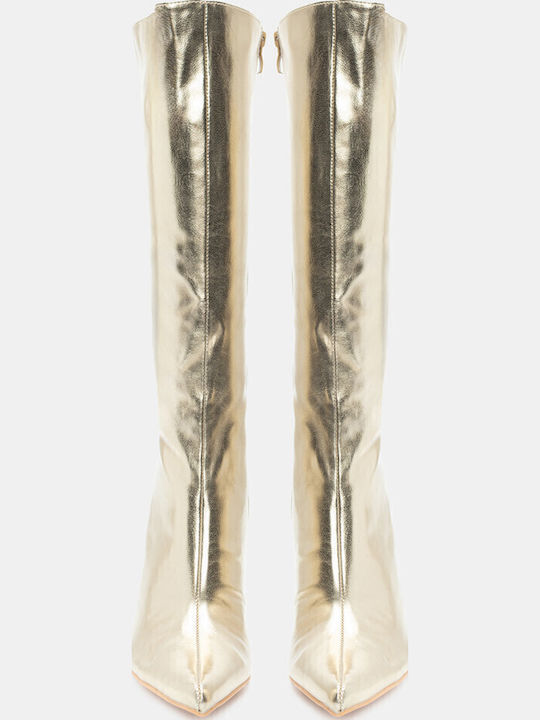 Damenstiefel Gold