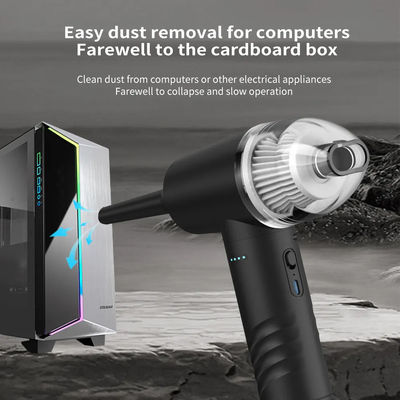 Kinzir 2 in 1 Handheld Vacuum & Air Duster Vc43 70w 6000mah Black – Knz-vc43