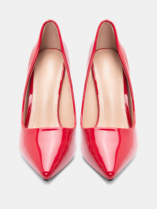 Luigi Patent Leather Pointed Toe Red Heels