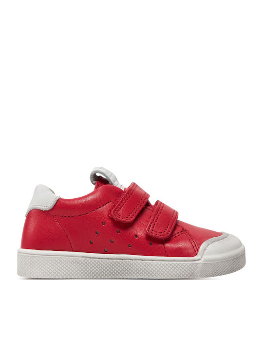 Kids Sneakers High with Scratch Red