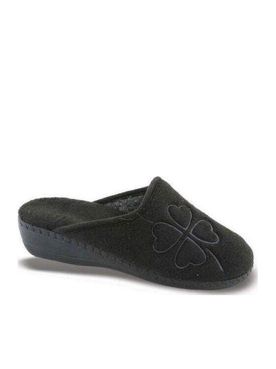 Anatomische Damen Hausschuhe Schwarze