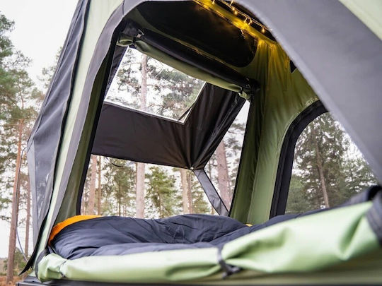 TentBox Cargo 2.0 Automatic Къмпинг Палатка за Автомобил Черна 4 Сезона за 2 Човека 215x130x145см
