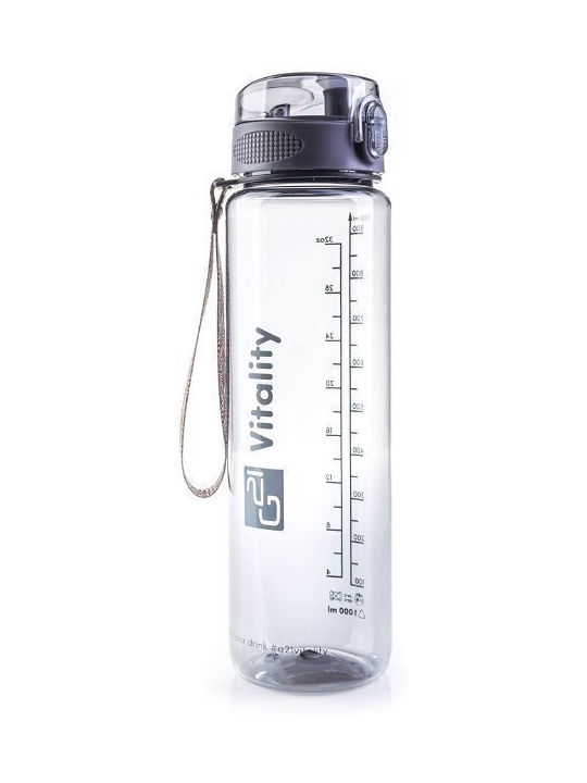 G21 Παγούρι Πλαστικό 1000ml Γκρι