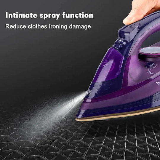 Raf Dampfbügeleisen 2400W mit Antihaftsohle Purple