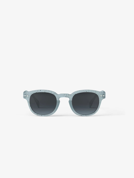 Izipizi Sun C Artefact Sunglasses with Blue Plastic Frame and Gray Gradient Lens IZ24SCWADE