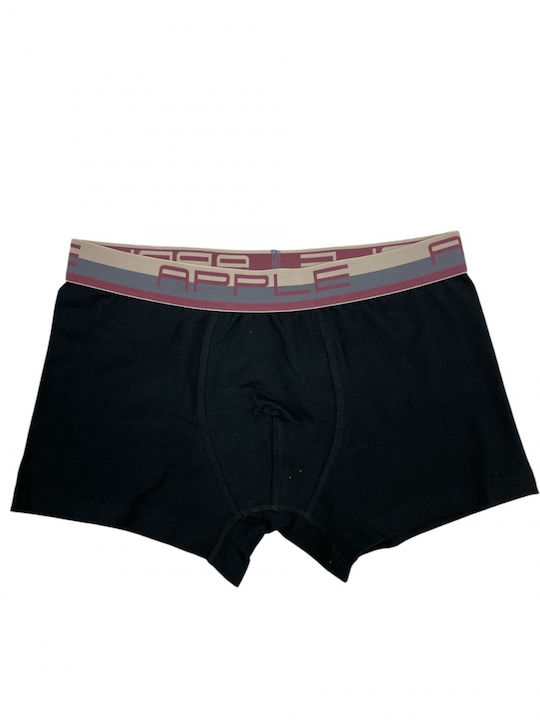 Apple Boxer Ανδρικό Μποξεράκι Black, Cherry