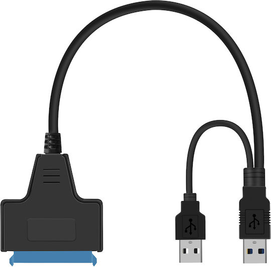 Linq USB 2.0 to SATA SSD 2.5-Inch Adapter Cable Compact Design Black