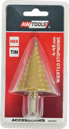 AWTools Drill HSS Titanium with Cylindrical Shank for Metal