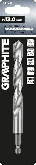 Graphite Drill with Hexagonal Shank for Metal