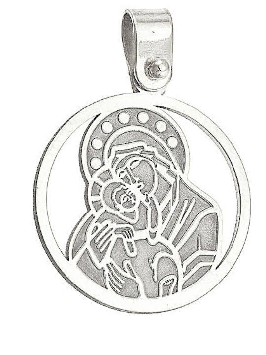 Dio Jewellery Lab Μενταγιόν με την Παναγία Forzatina35 40cm. Ασήμι