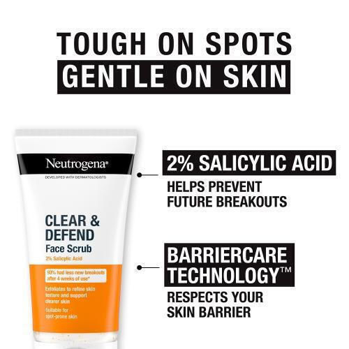 Neutrogena Clear & Defend Face Scrub Скраб за Лице & Устни 150мл
