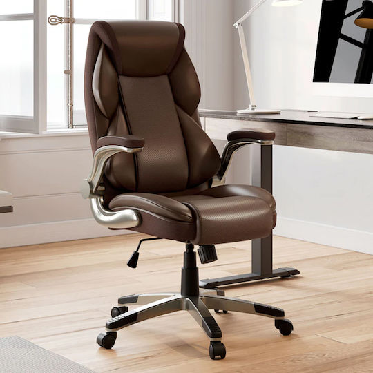 Eureka Ergonomic ERK-OC11-BR Scaun De Birou Cu Înclinare Și Brațe Reglabile Maro