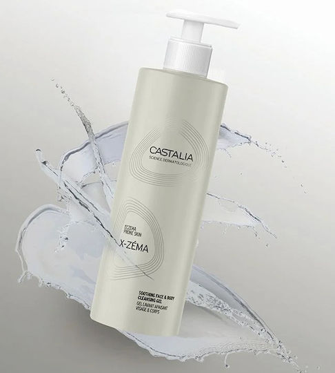 Castalia X-zema Beruhigendes Gesicht & Körper Schaumbad in Gel mit Kamille 400ml