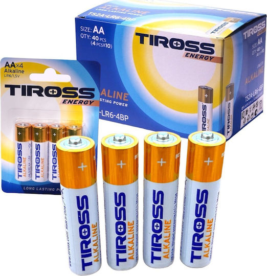 Tiross Αλκαλικές Μπαταρίες AA 1.5V 4τμχ