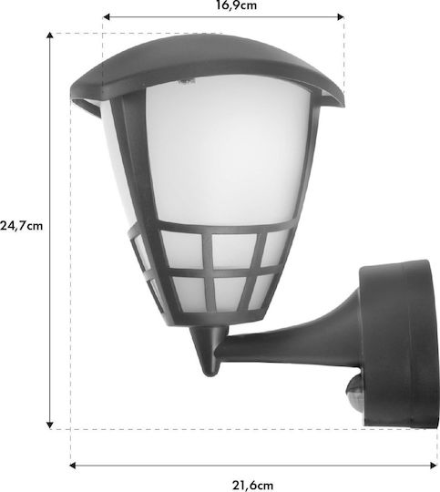 Senzor Lumină de exterior montată pe perete E27 IP65