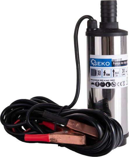 Tauchölpumpe 4 m Kabel 12 V 51 mm Geko G00975