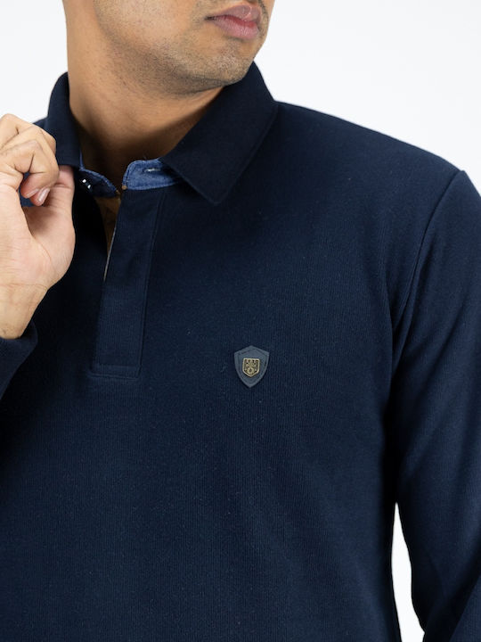Polo Long Sleeve Blouse Blue