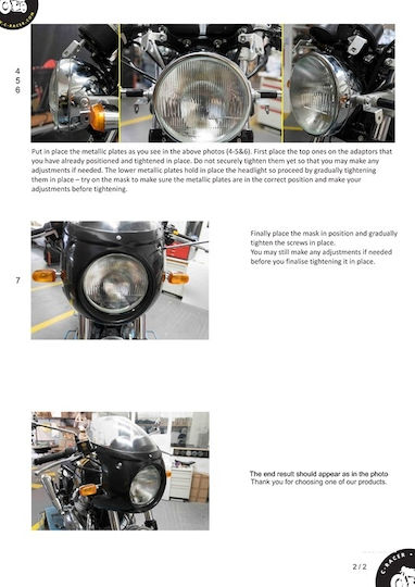 Маска за фар Royal Enfield Interceptor 650 Continental GT 650