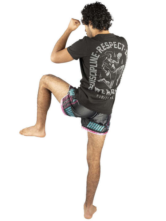 8 Weapons Short Sleeve Shirt 8010054 for Muay Thai Black