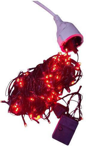 100 Lichterketten LED 10m. Rote in Zeichenfolge 1Stück