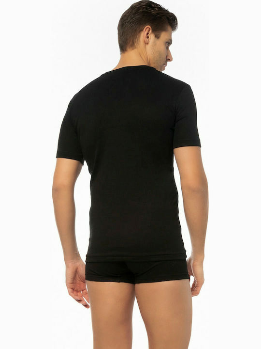 Helios Men's Short Sleeve Undershirt Black