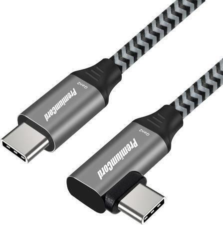 PremiumCord Braided USB 3.1 Cable USB-C male - USB-C 60W PD Κόκκινο 1m