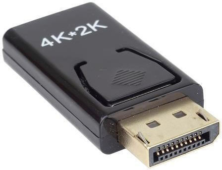 PremiumCord Μετατροπέας DisplayPort / HDMI male σε DisplayPort / HDMI female Χρυσό 1τμχ