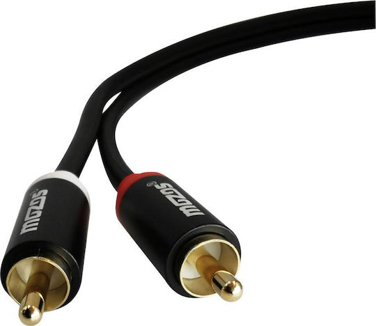 Mozos Kabel RCA-Stecker - RCA-Stecker 1m MCABLE-2R2R