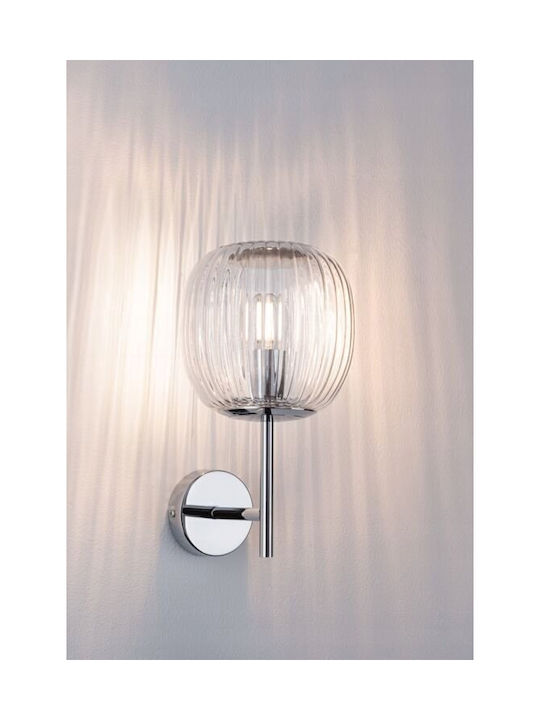 Paulmann Bade Leuchte Badezimmer mit Fassung E14 Silber