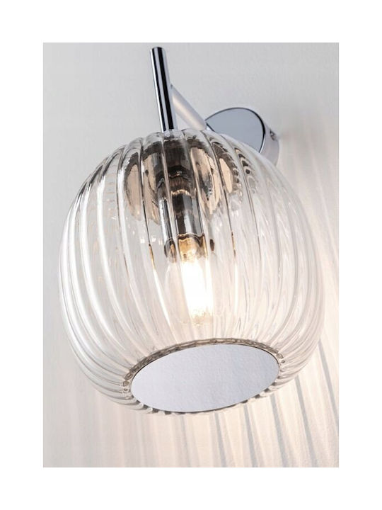 Paulmann Bade Leuchte Badezimmer mit Fassung E14 Silber