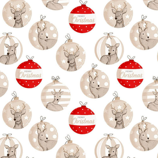Față de masă de Crăciun Merry Christmas Ecru 140 X 140 Cm Față de masă de Crăciun Merry Christmas Ecru 140 X 140 Cm