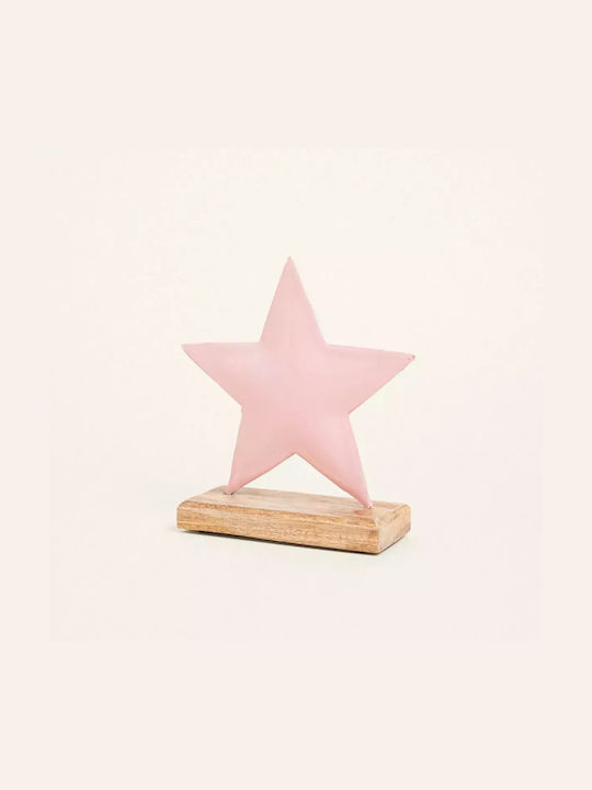 Beauty Home Plastic Christmas Decorative Star 15x16cm Pink