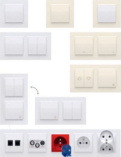 Kontakt-Simon Power Socket Beige 1pcs