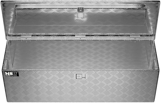 Aluminium-Werkzeugtransportkiste mit Schlüsselschloss 150 L 124 x 38,5 x 38,5 cm