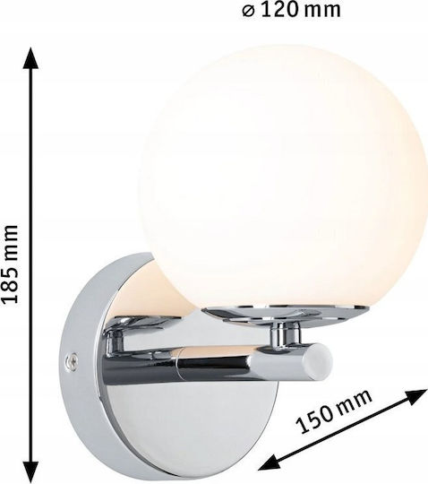 Paulmann Leuchte Badezimmer mit Integrierter LED und Warmweißes Licht Schwarz