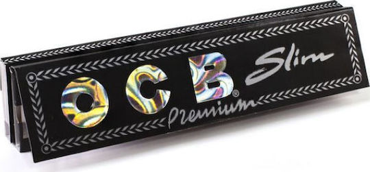 Ocb Premium Хартия за Търкаляне Цигари King Size Slim с Тръбички 32 Листа 1 Брой King Size