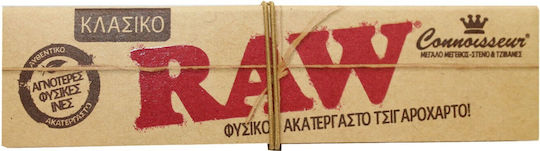 Raw Classic Zigarettenpapier King-Size Slim mit Kegelspitzen 32 Blätter 1Stück