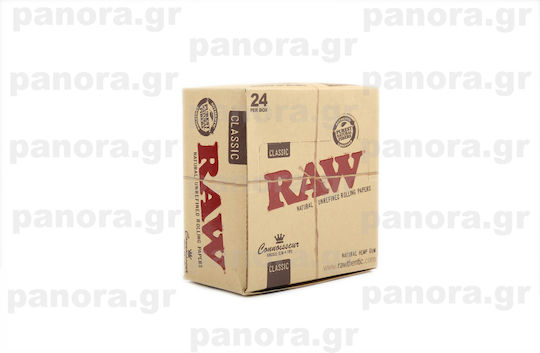 Raw Classic Zigarettenpapier King-Size Slim mit Kegelspitzen 32 Blätter 1Stück