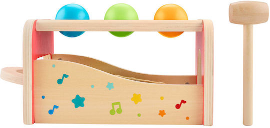Mattel Musical Instrument Pound & Tap Bench Xylophone made of Wood with Sounds for 18++ Months
