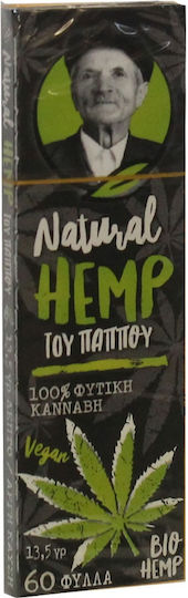 Tou Pappou Natural Hemp Zigarettenpapier 60 Blätter 1Stück