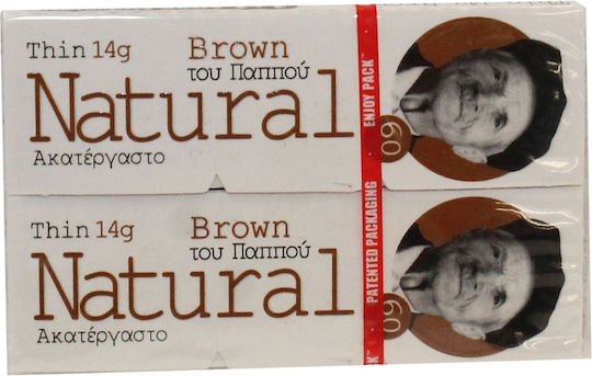 Tou Pappou Natural Free Листчета за свиване на цигари Стандартна 60 листове 1бр