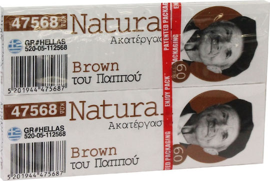 Tou Pappou Natural Free Листчета за свиване на цигари Стандартна 60 листове 1бр