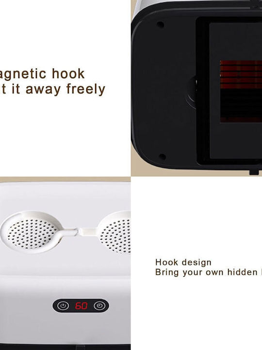 Folding Electric Hanging Clothes Drying Rack 600W 27x19.5cm