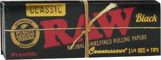 Raw Classic Black Zigarettenpapier 1+1/4 50 Blätter 1Stück
