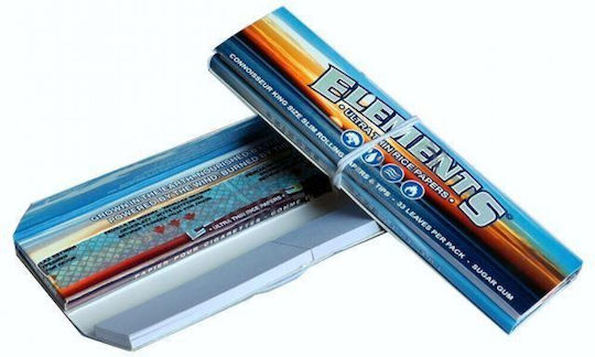 Elements Χαρτάκια Στριφτού Τσιγάρου Slim King Size με Τζιβάνες 33 φύλλα 1τμχ