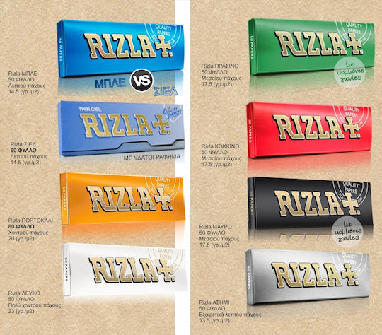 Rizla Zigarettenpapiere 50 Blätter 100Stück