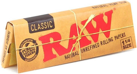 Raw Classic Cigarette Rolling Papers 1+1/4 50 sheets 1pcs