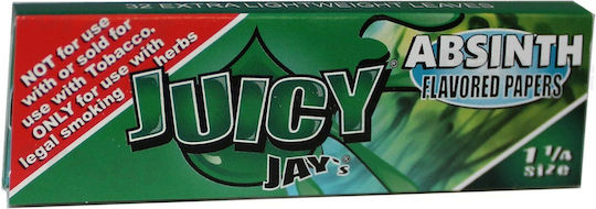 Juicy Jays Absinth Листчета за свиване на цигари 1+1/4 32 листове 1бр