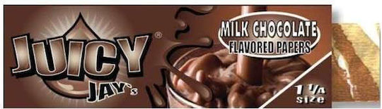 Juicy Jays Milk Chocolate Χαρτάκια Στριφτού Τσιγάρου 1+1/4 Αρωματικά 32 φύλλα 1τμχ